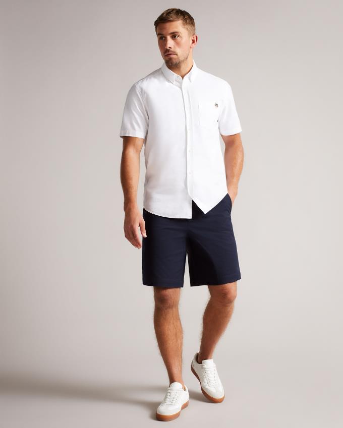 Short Ted Baker Twill Drawstring Bleu Marine Homme | IRO-56705369